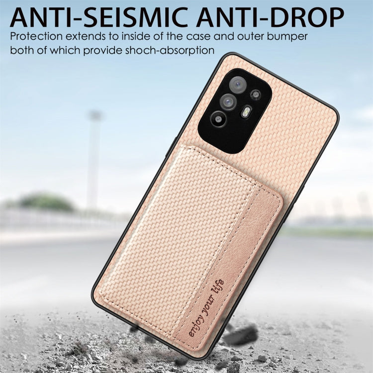 Carbon Fiber Magnetic Card Bag Phone Case, For OPPO A78, For OPPO A94 5G, For OPPO Find X6 Pro, For OPPO Find X6