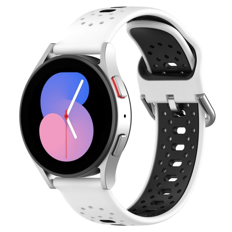 20mm Breathable Two-Color Silicone Watch Band, For Huawei Watch GT3 42mm