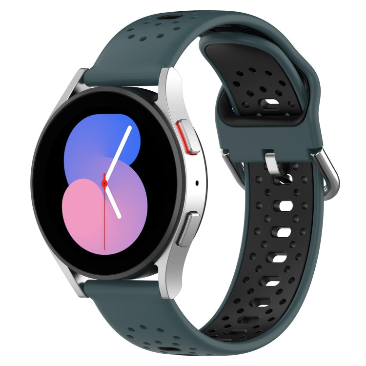 20mm Breathable Two-Color Silicone Watch Band, For Huawei Watch GT3 42mm