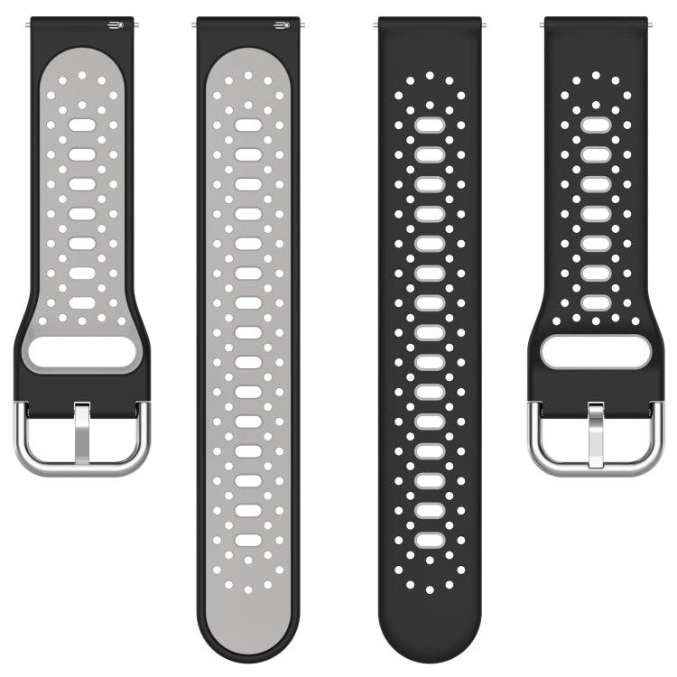 20mm Breathable Two-Color Silicone Watch Band, For Huawei Watch GT3 Pro 43mm