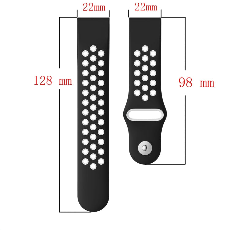 22mm Sports Breathable Silicone Watch Band, For Garmin Fenix 7 Solar, For Garmin Fenix 7 Sapphire Solar
