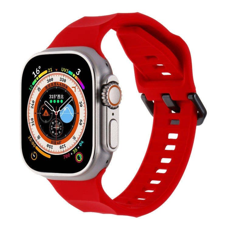 Ripple Silicone Sports Watch Band, For Apple Watch Ultra 49mm