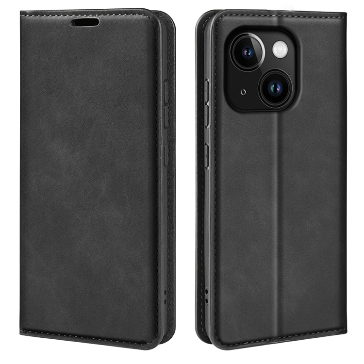 Retro-skin Magnetic Suction Leather Phone Case, For iPhone 16, For iPhone 15 Pro Max, For iPhone 15 Pro, For iPhone 15 Plus