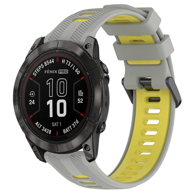 Sports Two-Color Silicone Watch Band, For Garmin EPIX Pro 47mm, For Garmin Fenix 7 Pro