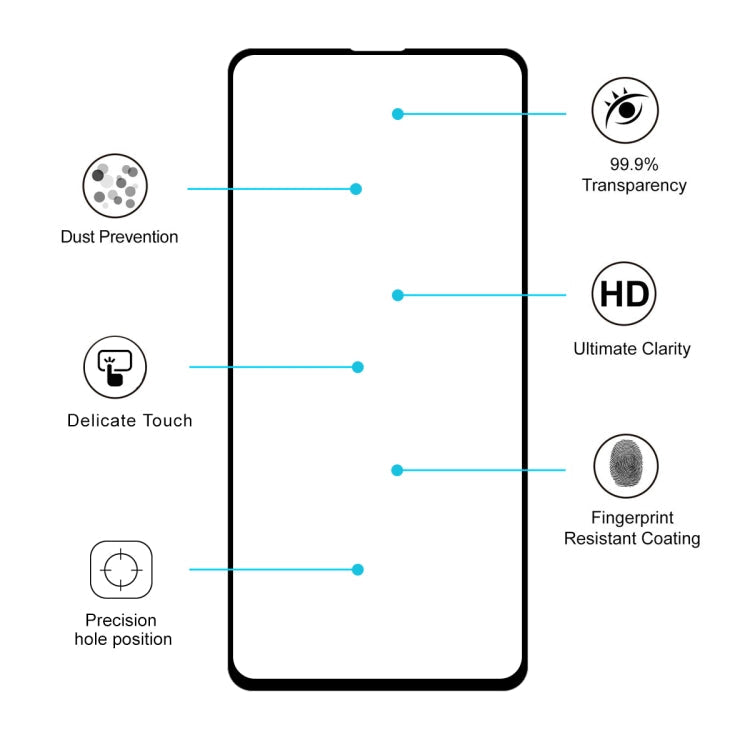 For Xiaomi Poco F5 Pro / Redmi K60 / K60 Pro 2pcs ENKAY Hat-Prince Full Glue 0.26mm 9H 2.5D Tempered Glass Full Film, For Redmi K20 / K20 Pro(2pcs)