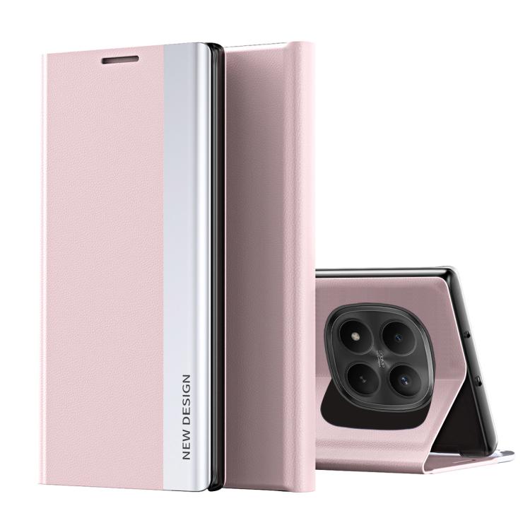 Side Electroplated Adsorption Leather Phone Case, For Xiaomi Redmi Note 12S, For Xiaomi Redmi Note 12 4G, For Redmi Note 15 Pro+ Global 163.3mm