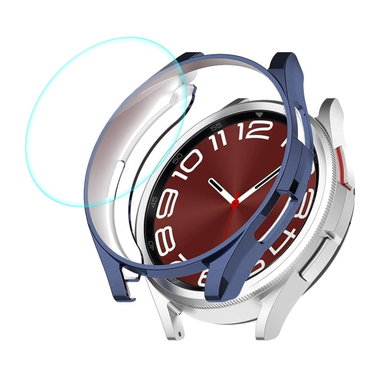 ENKAY Hat-Prince Electroplated Soft TPU Case + 0.2mm 9H Glass Screen Protector, For Samsung Galaxy Watch6 Classic 47mm, For Samsung Galaxy Watch6 Classic 43mm