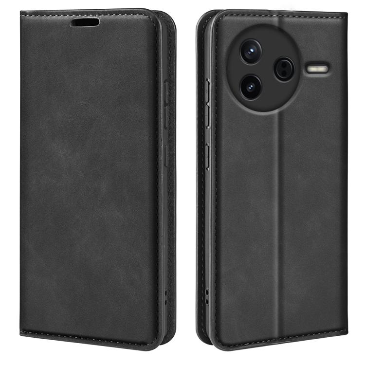 Retro-skin Magnetic Suction Leather Phone Case, For Redmi 15C 5G / 4G EU 173mm, For Redmi K80 Pro / Poco F7 Ultra, For Redmi K80 / Poco F7 Pro