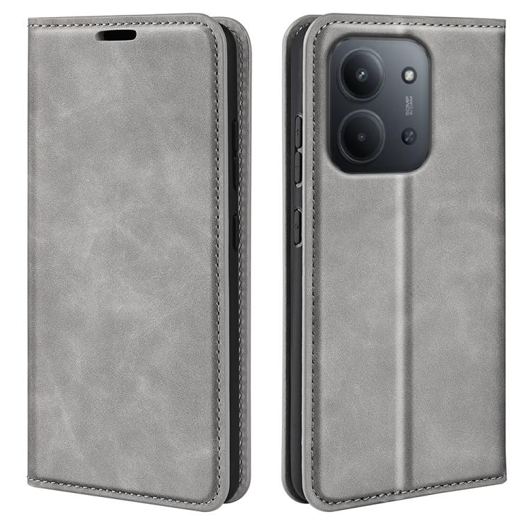 Retro-skin Magnetic Suction Leather Phone Case, For Redmi 15C 5G / 4G EU 173mm, For Redmi K80 Pro / Poco F7 Ultra, For Redmi K80 / Poco F7 Pro