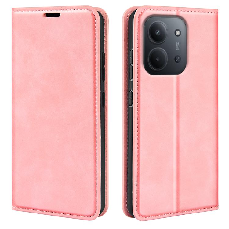 Retro-skin Magnetic Suction Leather Phone Case, For Redmi 15C 5G / 4G EU 173mm, For Redmi K80 Pro / Poco F7 Ultra, For Redmi K80 / Poco F7 Pro