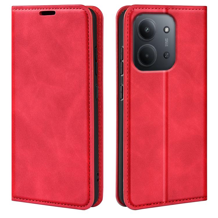 Retro-skin Magnetic Suction Leather Phone Case, For Redmi 15C 5G / 4G EU 173mm, For Redmi K80 Pro / Poco F7 Ultra, For Redmi K80 / Poco F7 Pro