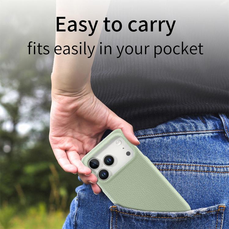 Litchi Oil Edge Leather Back Phone Case, For iPhone 18 Pro, For iPhone 15 Pro Max