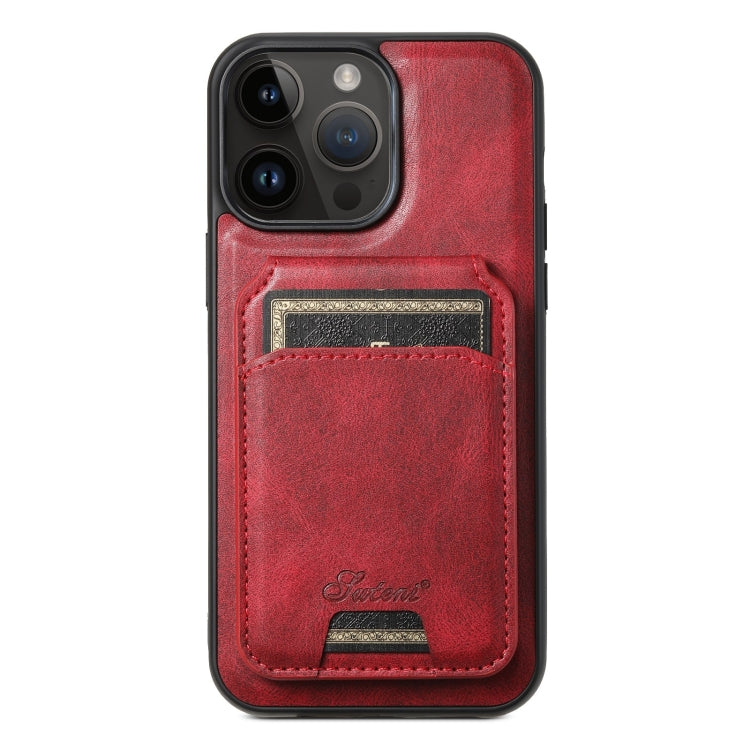 Suteni H15 MagSafe Oil Eax Leather Detachable Wallet Back Phone Case, For iPhone 14, For iPhone 14 Pro, For iPhone 14 Pro Max, For iPhone 13 Pro Max