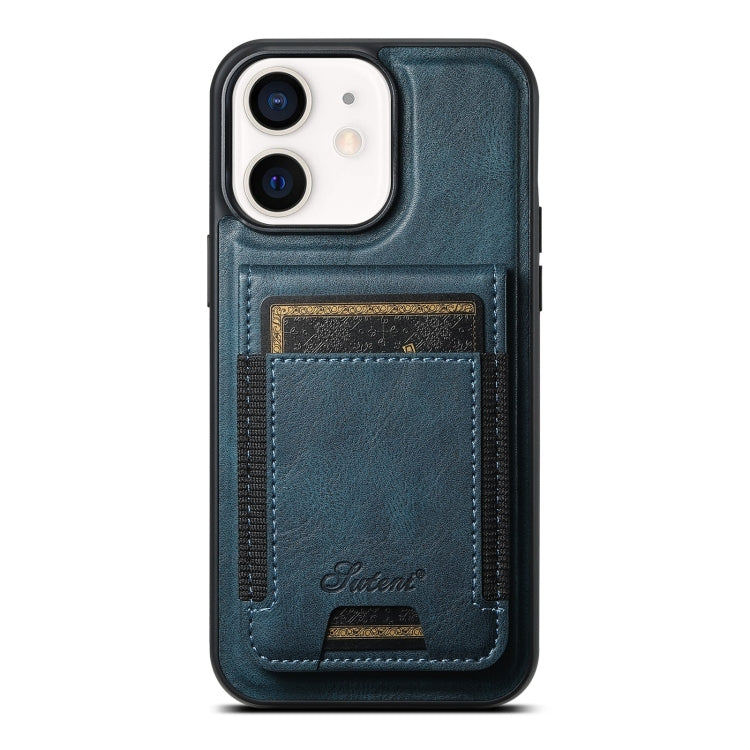 Suteni H17 Oil Eax Leather MagSafe Detachable Wallet Phone Case, For iPhone 13 Pro, For iPhone 13, For iPhone 12, For iPhone 12 Pro Max