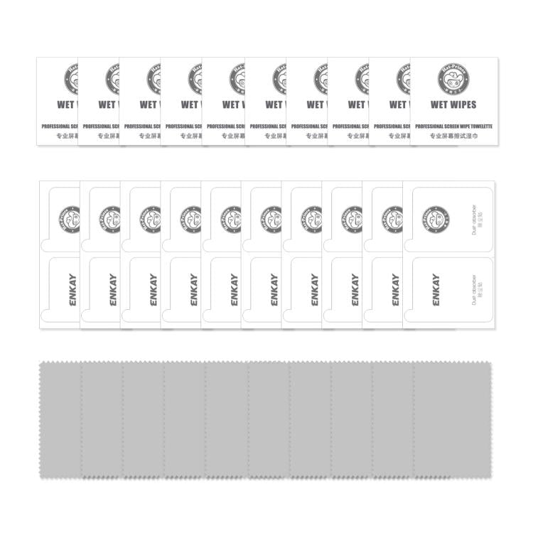 10pcs ENKAY 9H Big Arc Edge High Aluminum-silicon Tempered Glass Film, For Google Pixel 11a, For Google Pixel 9 Pro XL, For Google Pixel 9 Pro, For Google Pixel 9