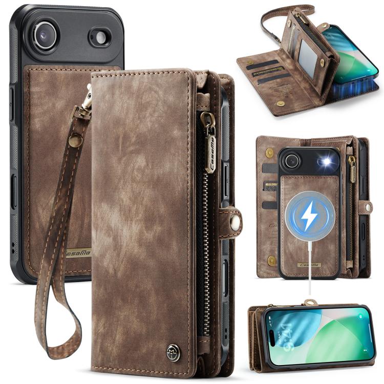 CaseMe 008 Detachable Multifunctional Leather Phone Case, For iPhone Air, For iPhone 16 Pro Max, For iPhone 16 Pro, For iPhone 16 Plus
