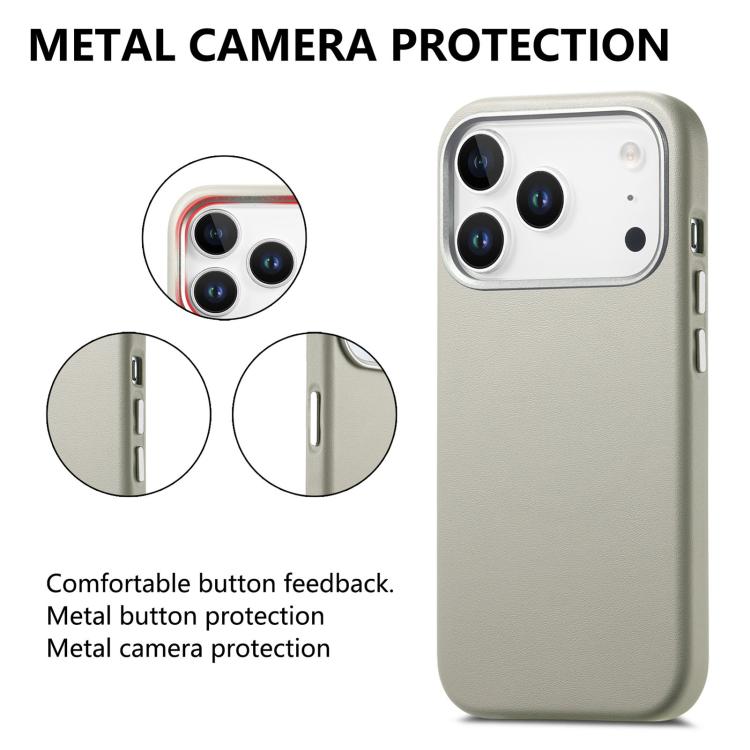 Electroplated Metal Button MagSafe Phone Case, For  iPhone 18 Pro, For iPhone 17 Pro Max, For iPhone 17 Pro