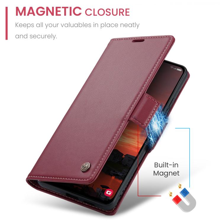 CaseMe 023 Butterfly Buckle Litchi Texture RFID Anti-theft Leather Phone Case, For Galaxy S25 FE 5G, For Galaxy Z Fold7, For Galaxy S25 Edge 5G, For Galaxy A56 5G