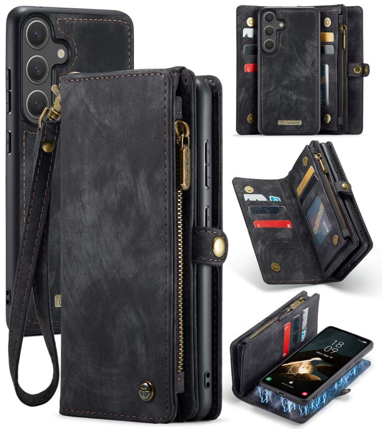 CaseMe 008 Detachable Multifunctional Leather Phone Case, For Samsung Galaxy S25 Edge 5G, For Samsung Galaxy A56 5G, For Samsung Galaxy A36 5G, For Samsung Galaxy S25 5G