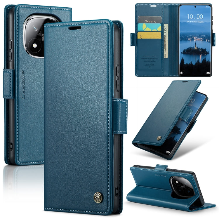 CaseMe 023 Butterfly Buckle Litchi Texture RFID Anti-theft Leather Phone Case, For Redmi Note 14 Pro 5G