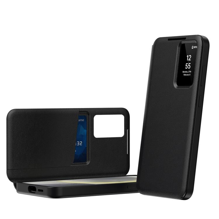 Smart View Window Leather Phone Case with Card Slot, For Samsung Galaxy Z Fold4, For Samsung Galaxy S22 Ultra 5G, For Samsung Galaxy S22+ 5G, For Samsung Galaxy S22 5G