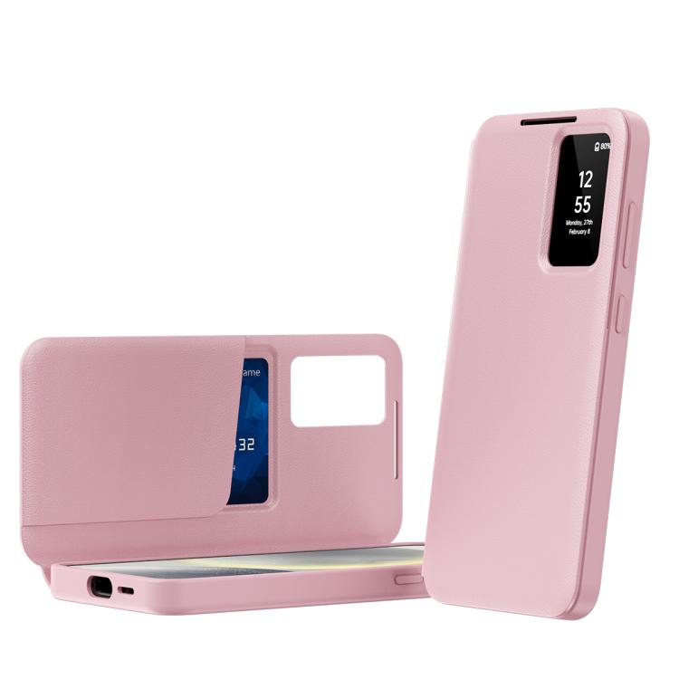 Smart View Window Leather Phone Case with Card Slot, For Samsung Galaxy Z Fold4, For Samsung Galaxy S22 Ultra 5G, For Samsung Galaxy S22+ 5G, For Samsung Galaxy S22 5G