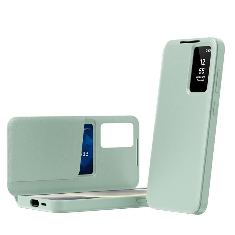 Smart View Window Leather Phone Case with Card Slot, For Samsung Galaxy Z Fold4, For Samsung Galaxy S22 Ultra 5G, For Samsung Galaxy S22+ 5G, For Samsung Galaxy S22 5G