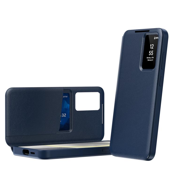 Smart View Window Leather Phone Case with Card Slot, For Samsung Galaxy Z Fold4, For Samsung Galaxy S22 Ultra 5G, For Samsung Galaxy S22+ 5G, For Samsung Galaxy S22 5G