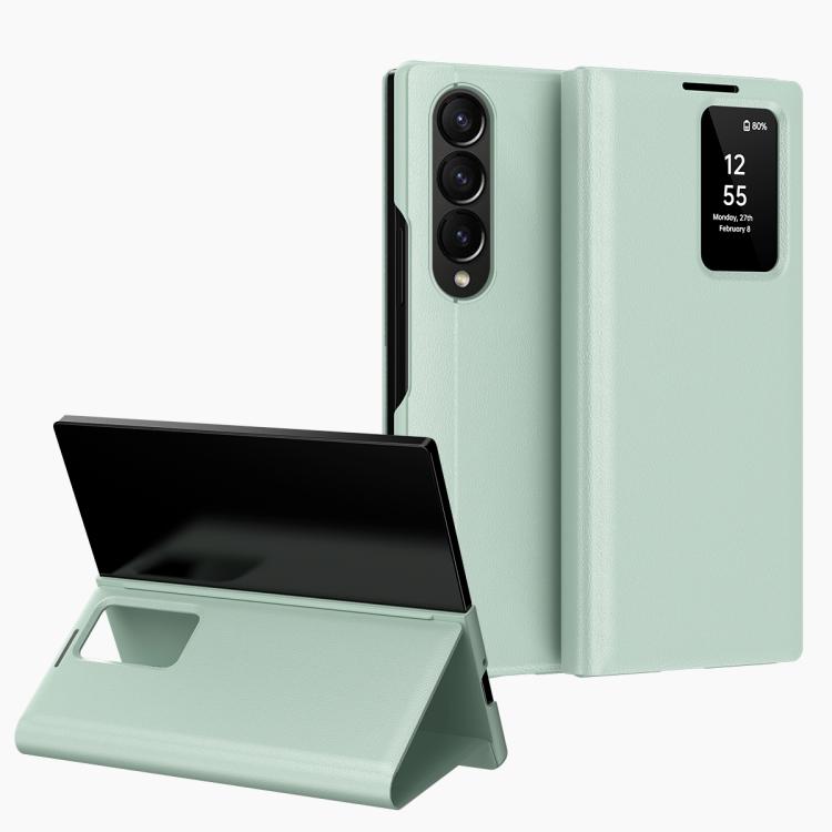 Smart View Window Leather Phone Case with Card Slot, For Samsung Galaxy Z Fold4, For Samsung Galaxy S22 Ultra 5G, For Samsung Galaxy S22+ 5G, For Samsung Galaxy S22 5G