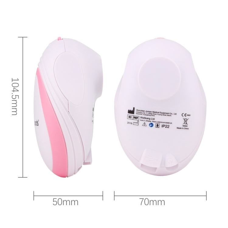 JPD-100S Mini Household Fetal Doppler Prenatal Pocket Baby Ultrasound Detector Angel Sound Heartbeat Pregnant Doppler Monitor, JPD-100S (Pink)