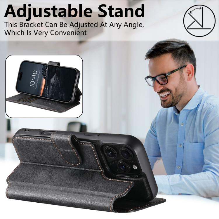 Suteni Q05 2-in-1 Multi-function Detachable Wallet MagSafe Phone Case, For iPhone 16 Pro, For iPhone 16 Plus, For iPhone 16, For iPhone 15 Pro Max, For iPhone 15 Pro, For iPhone 15 Plus, For iPhone 15, For iPhone 14 Plus