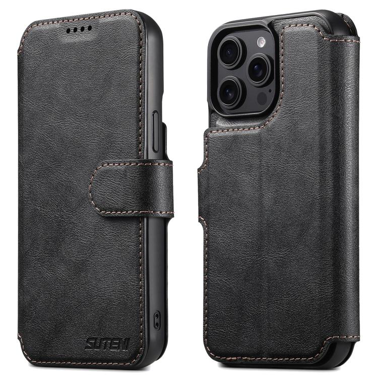 Suteni Q05 2-in-1 Multi-function Detachable Wallet MagSafe Phone Case, For iPhone 16 Pro, For iPhone 16 Plus, For iPhone 16, For iPhone 15 Pro Max, For iPhone 15 Pro, For iPhone 15 Plus, For iPhone 15, For iPhone 14 Plus