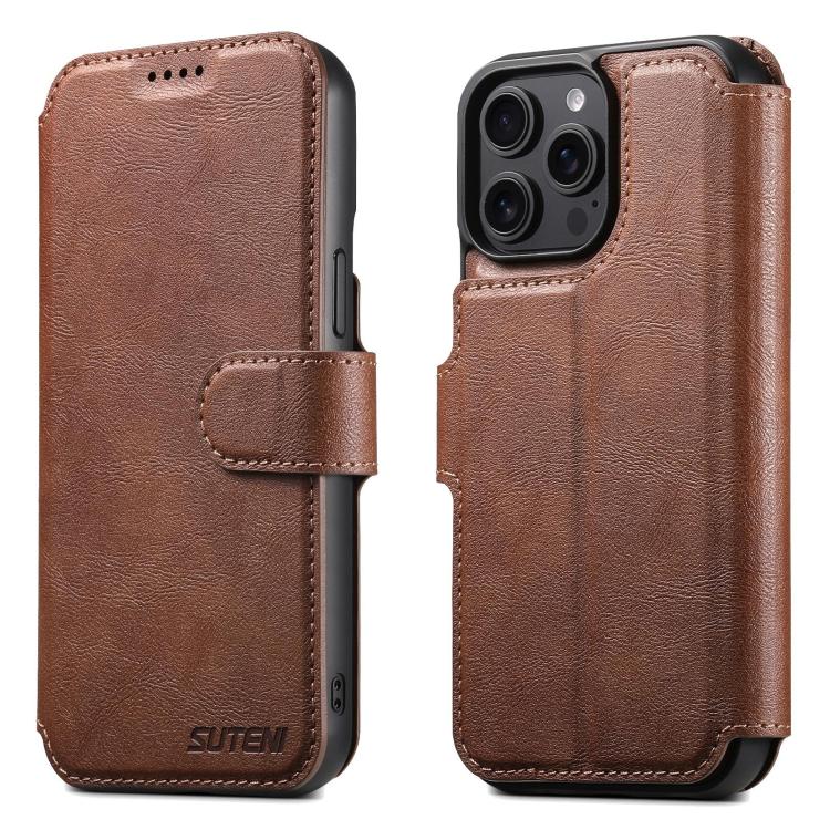 Suteni Q05 2-in-1 Multi-function Detachable Wallet MagSafe Phone Case, For iPhone 16 Pro, For iPhone 16 Plus, For iPhone 16, For iPhone 15 Pro Max, For iPhone 15 Pro, For iPhone 15 Plus, For iPhone 15, For iPhone 14 Plus