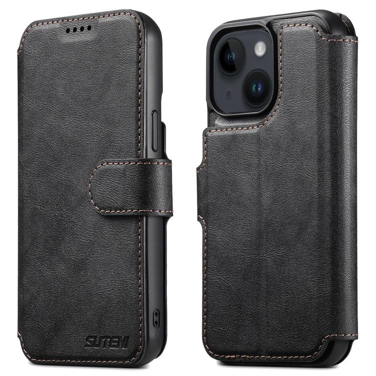Suteni Q05 2-in-1 Multi-function Detachable Wallet MagSafe Phone Case, For iPhone 16 Pro, For iPhone 16 Plus, For iPhone 16, For iPhone 15 Pro Max, For iPhone 15 Pro, For iPhone 15 Plus, For iPhone 15, For iPhone 14 Plus