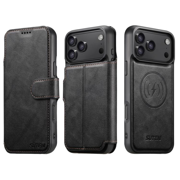 Suteni Q05 2-in-1 Multi-function Detachable Wallet MagSafe Phone Case, For iPhone 18, For iPhone 18 Pro, For iPhone 18 Pro Max, For iPhone 17 Pro Max, For iPhone 17 Pro, For iPhone 17, For iPhone 17 Air, For iPhone 16 Pro Max
