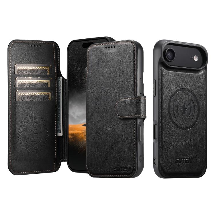 Suteni Q05 2-in-1 Multi-function Detachable Wallet MagSafe Phone Case, For iPhone 18, For iPhone 18 Pro, For iPhone 18 Pro Max, For iPhone 17 Pro Max, For iPhone 17 Pro, For iPhone 17, For iPhone 17 Air, For iPhone 16 Pro Max