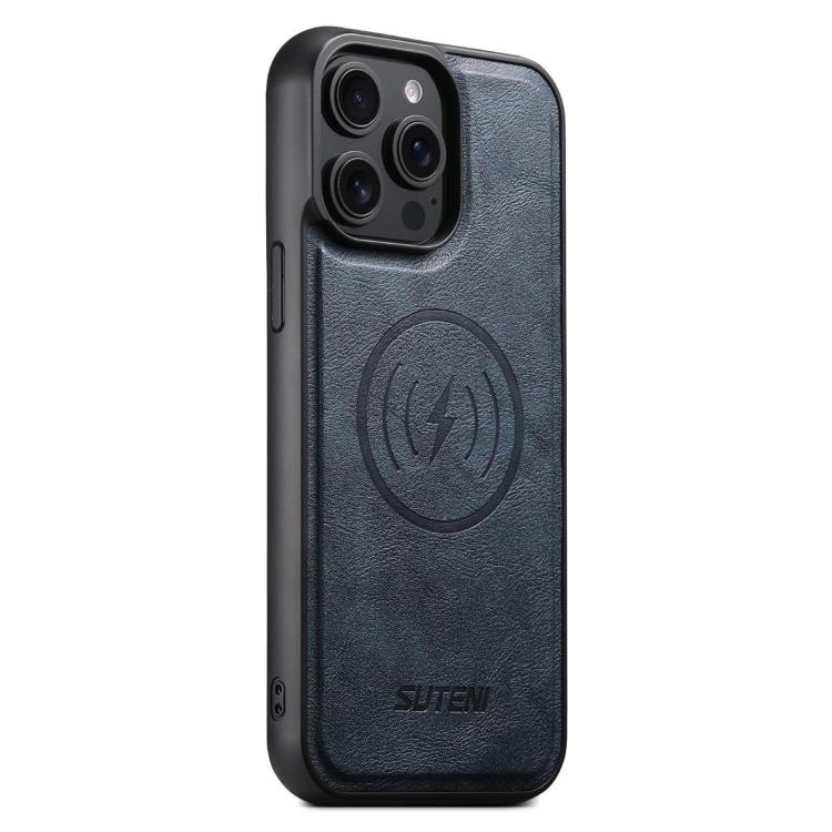 Suteni G5 Cowhide Leather MagSafe Magnetic Phone Case, For iPhone 14, For iPhone 14 Pro, For iPhone 14 Pro Max, For iPhone 13 Pro Max, For iPhone 13 Pro, For iPhone 13, For iPhone 12, For iPhone 12 Pro Max