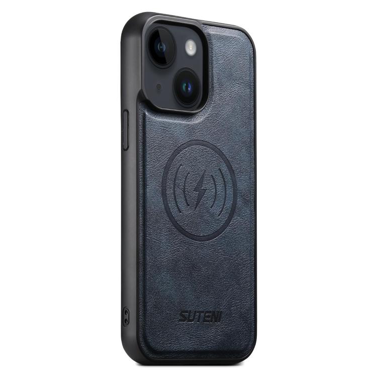 Suteni G5 Cowhide Leather MagSafe Magnetic Phone Case, For iPhone 14, For iPhone 14 Pro, For iPhone 14 Pro Max, For iPhone 13 Pro Max, For iPhone 13 Pro, For iPhone 13, For iPhone 12, For iPhone 12 Pro Max