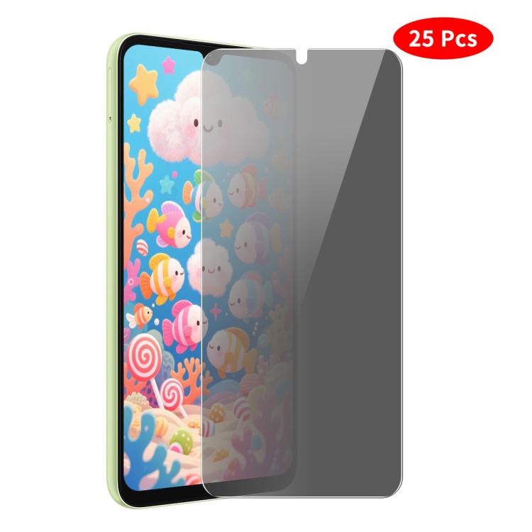 JUNSUNMAY 25 PCS/Pack Privacy Screen Protector Tempered Glass Film, For Samsung Galaxy A08 / A07, For Samsung Galaxy A18 / A17, For Galaxy S26 FE 5G, For Samsung Galaxy A37 / A57 5G, For Samsung Galaxy A27 5G, For Samsung Galaxy S25 FE 5G              ...