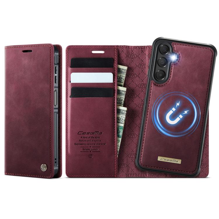 CaseMe C49 Magnetic RFID Blocking Detachable Wallet Leather Phone Case, For Samsung Galaxy S25 Ultra 5G, For Samsung Galaxy A16 5G, For Samsung Galaxy S24 FE 5G, For Samsung Galaxy S24 Ultra 5G