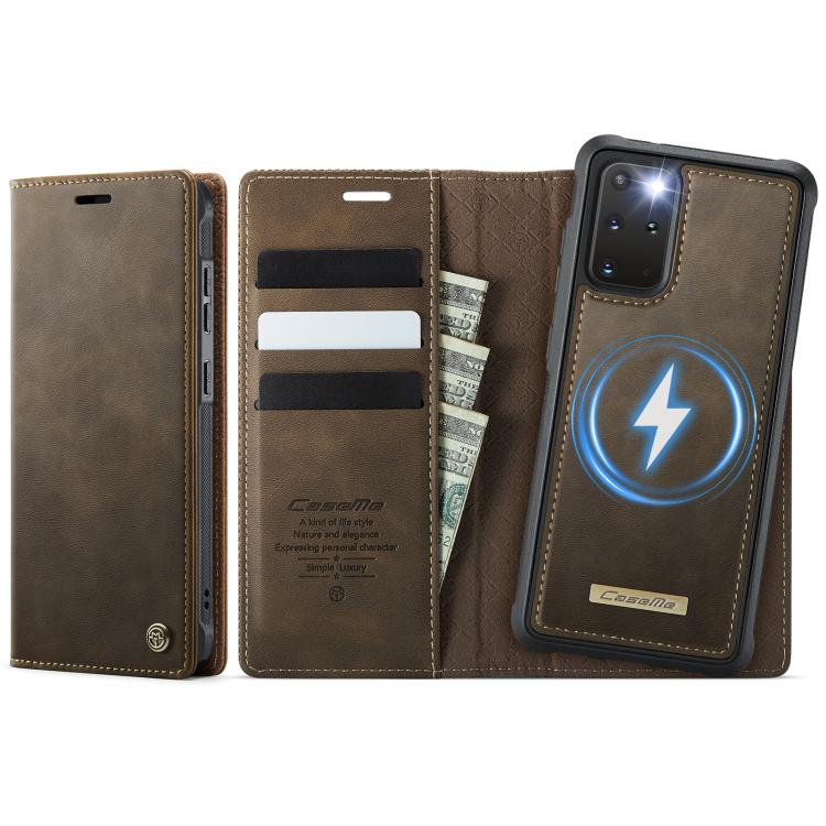 CaseMe C49 Magnetic RFID Blocking Detachable Wallet Leather Phone Case, For Samsung Galaxy S20, For Samsung Galaxy S20+, For Samsung Galaxy A17, For Samsung Galaxy S24 / S25