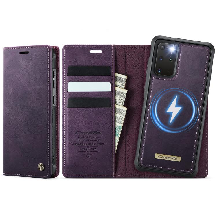 CaseMe C49 Magnetic RFID Blocking Detachable Wallet Leather Phone Case, For Samsung Galaxy S20, For Samsung Galaxy S20+, For Samsung Galaxy A17, For Samsung Galaxy S24 / S25