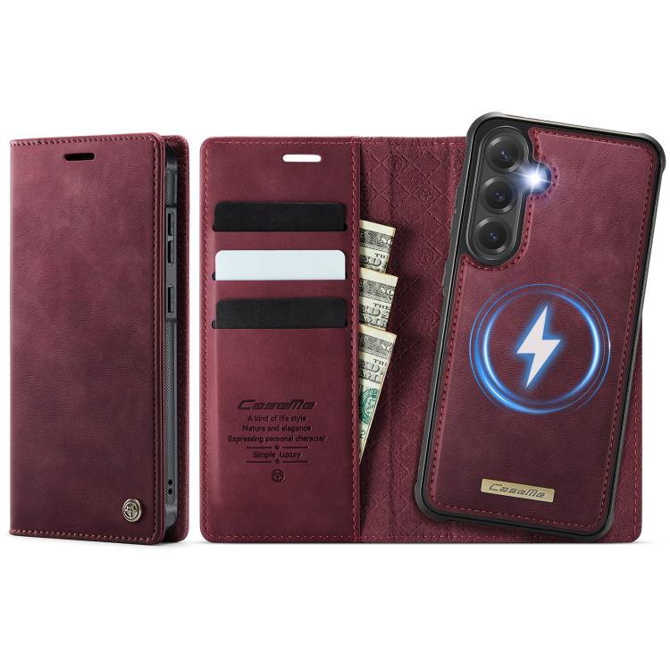 CaseMe C49 Magnetic RFID Blocking Detachable Wallet Leather Phone Case, For Samsung Galaxy S25 Ultra 5G, For Samsung Galaxy A16 5G, For Samsung Galaxy S24 FE 5G, For Samsung Galaxy S24 Ultra 5G