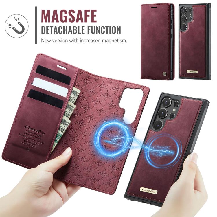 CaseMe C49 Magnetic RFID Blocking Detachable Wallet Leather Phone Case, For Samsung Galaxy S25 Ultra 5G, For Samsung Galaxy A16 5G, For Samsung Galaxy S24 FE 5G, For Samsung Galaxy S24 Ultra 5G