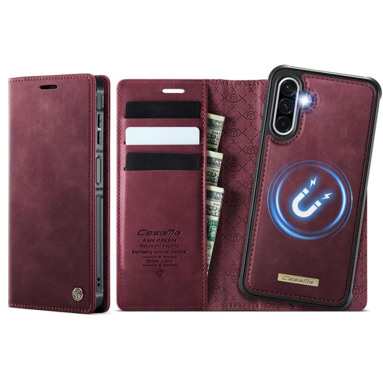 CaseMe C49 Magnetic RFID Blocking Detachable Wallet Leather Phone Case, For Samsung Galaxy S20, For Samsung Galaxy S20+, For Samsung Galaxy A17, For Samsung Galaxy S24 / S25