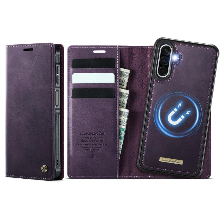 CaseMe C49 Magnetic RFID Blocking Detachable Wallet Leather Phone Case, For Samsung Galaxy S20, For Samsung Galaxy S20+, For Samsung Galaxy A17, For Samsung Galaxy S24 / S25