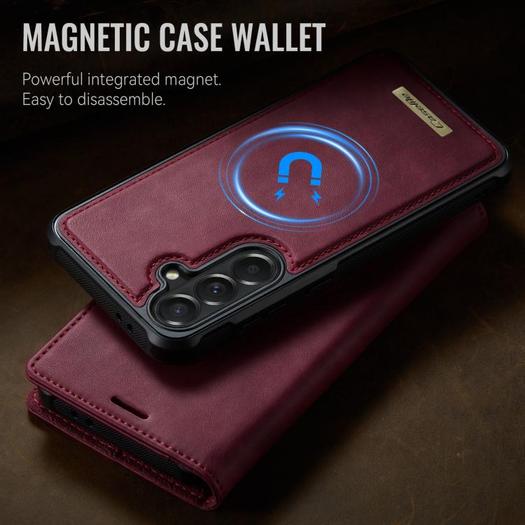 CaseMe C49 Magnetic RFID Blocking Detachable Wallet Leather Phone Case, For Samsung Galaxy A57 5G, For Galaxy S25 FE, For Samsung Galaxy S25 Edge 5G, For Samsung Galaxy A56 5G