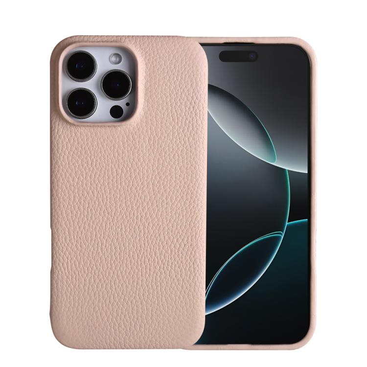 Litchi Texture Genuine Leather MagSafe Back Phone Case, For iPhone 12 Pro Max, For iPhone 12 Pro