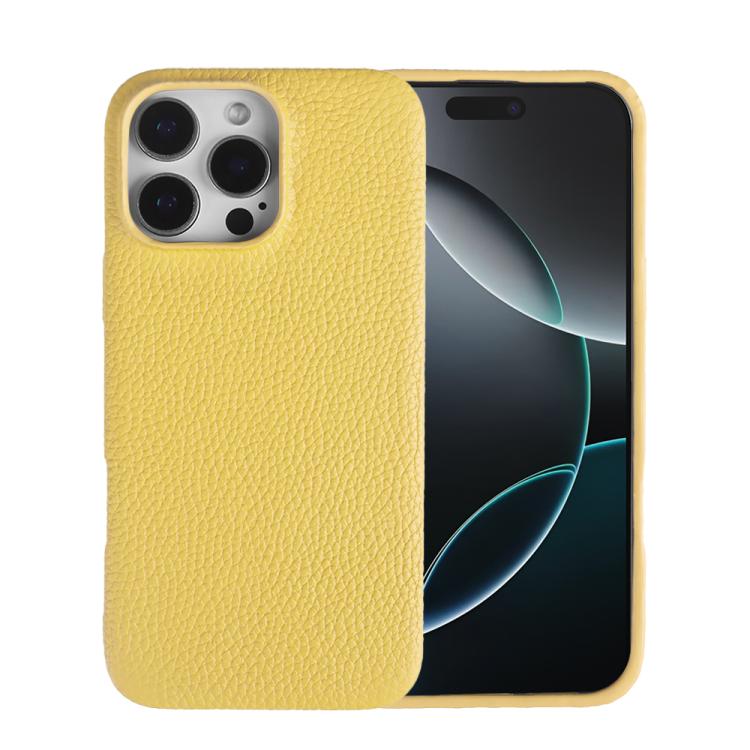 Litchi Texture Genuine Leather MagSafe Back Phone Case, For iPhone 12 Pro Max, For iPhone 12 Pro