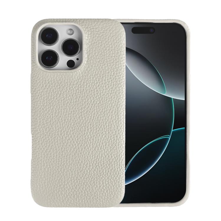 Litchi Texture Genuine Leather MagSafe Back Phone Case, For iPhone 12 Pro Max, For iPhone 12 Pro